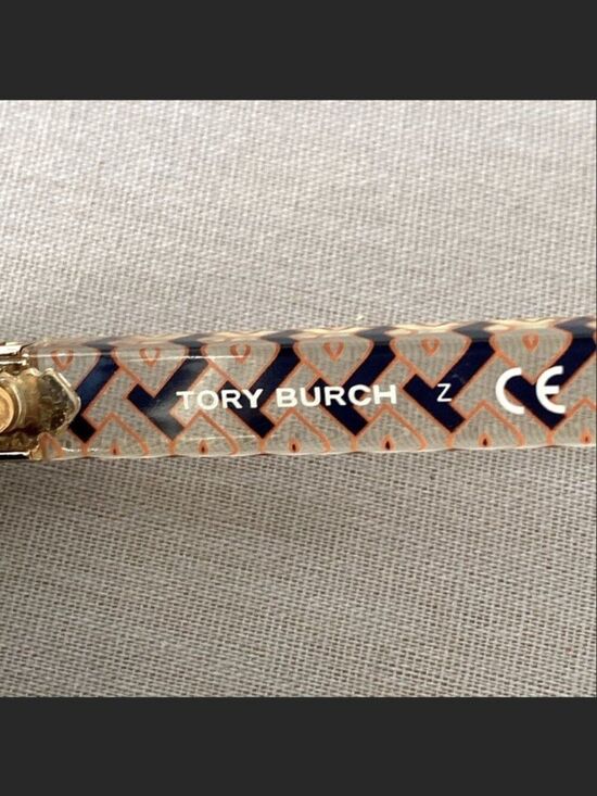Tory Burch Tortoise Shell Black shade Sunglasses Monogram Pattern Prescription main image 4